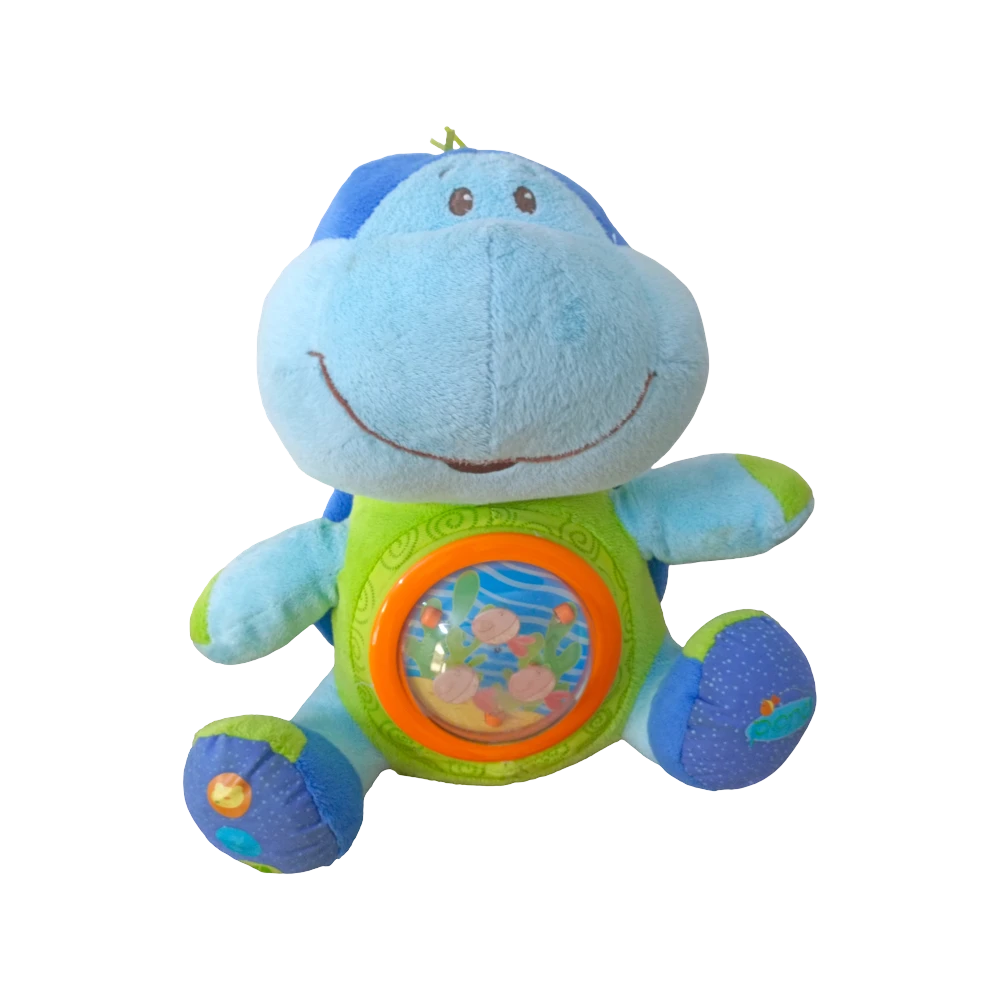 Hippo Baby Rattle Plush